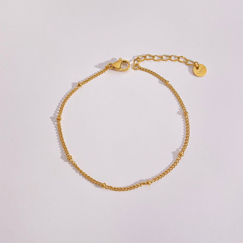 Wholesale Stainless Steel Exquisite Bead Chain Bracelets